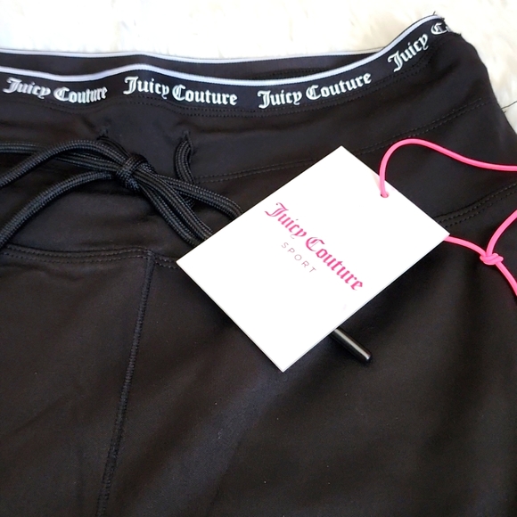 NWT Juicy Couture Cropped Legging sz Small Black - Picture 2 of 4